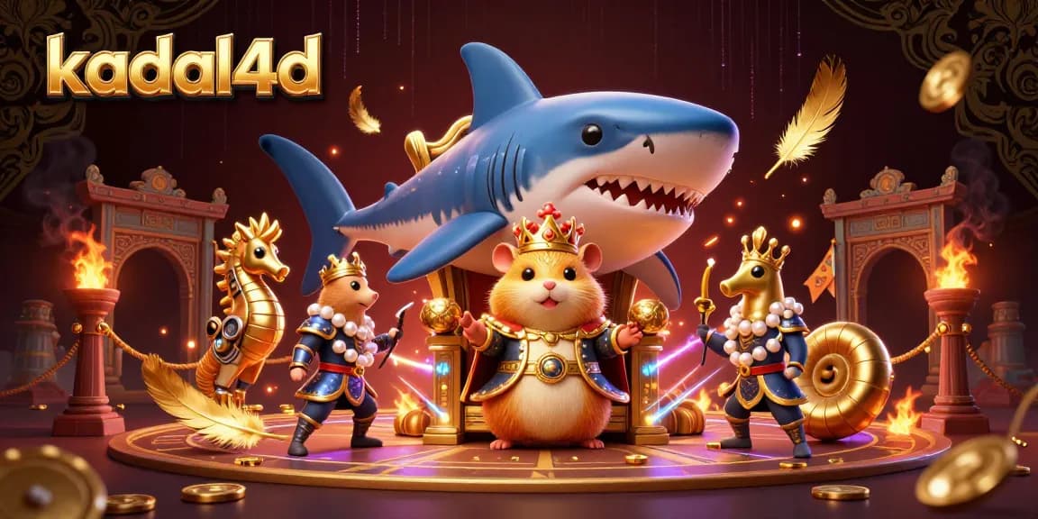 Mainkan slot gacor di kadal4d dengan raja hamster emas bersemangat dan elemen kasino menarik.