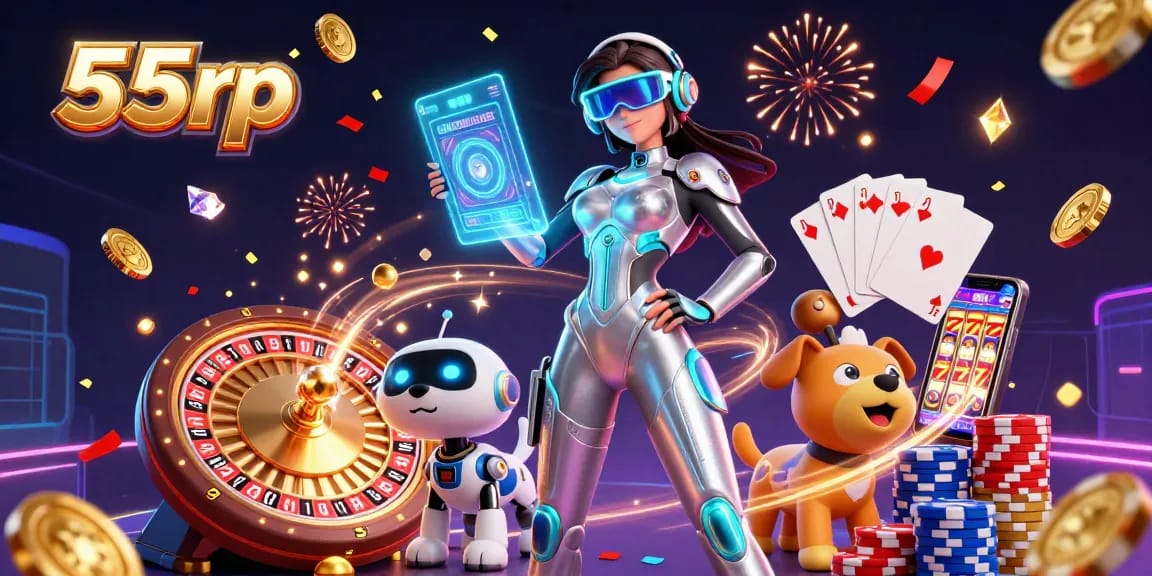 Experience thrilling gameplay in a vibrant casino atmosphere with 55rp's engaging content.
