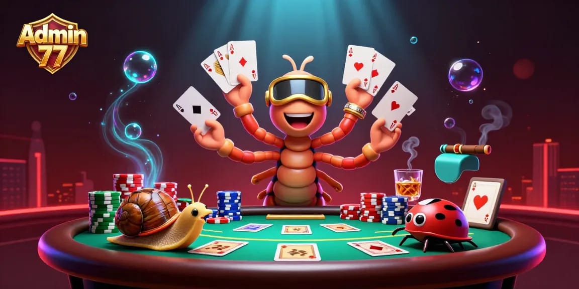 Engage with Admin 77’s thrilling poker experience with vibrant characters and dynamic gameplay.
