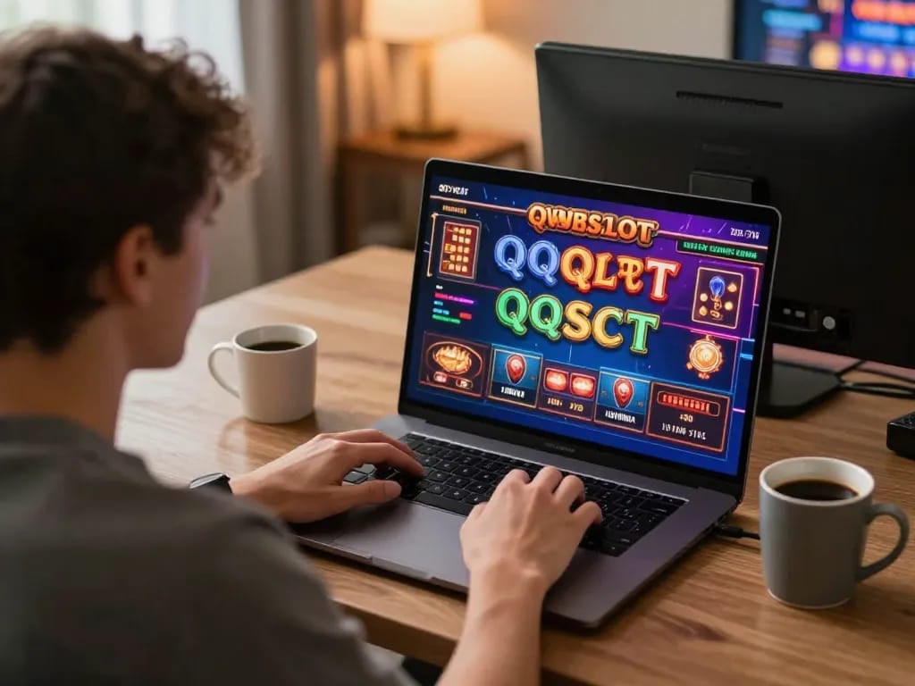 Engage with qqslot login terbaru for online gaming excitement in a cozy home environment.