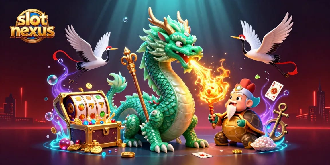 Engage with slot nexus in a vibrant world of chance and luck, featuring fantastic creatures and riches.