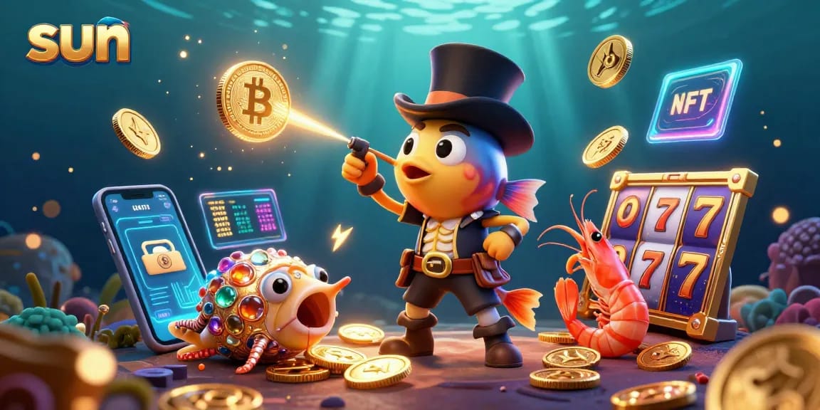 Engage with sun-themed casino excitement featuring captivating characters amidst dynamic gaming elements.