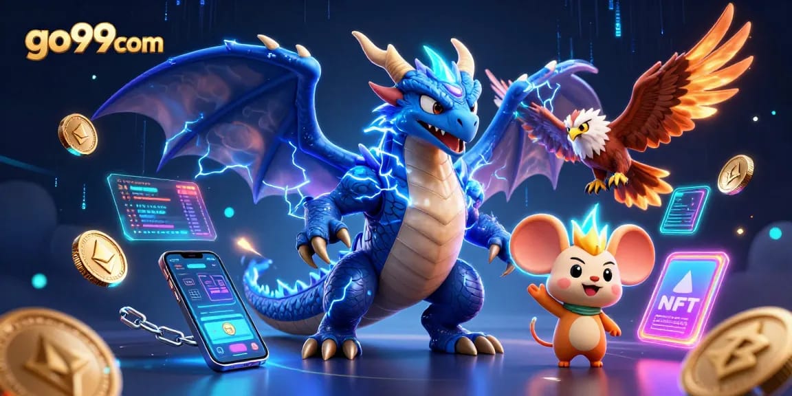 Engage with go99com's immersive crypto casino scene featuring dynamic characters and vivid game elements.