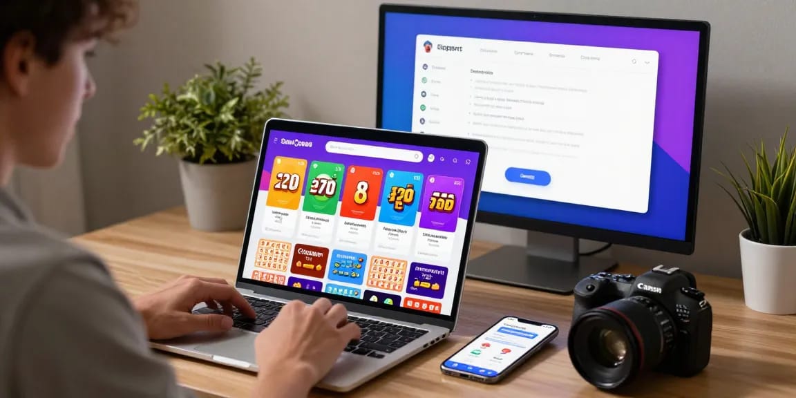 Pengguna rajatogel menjelajahi platform togel online dengan antarmuka modern.