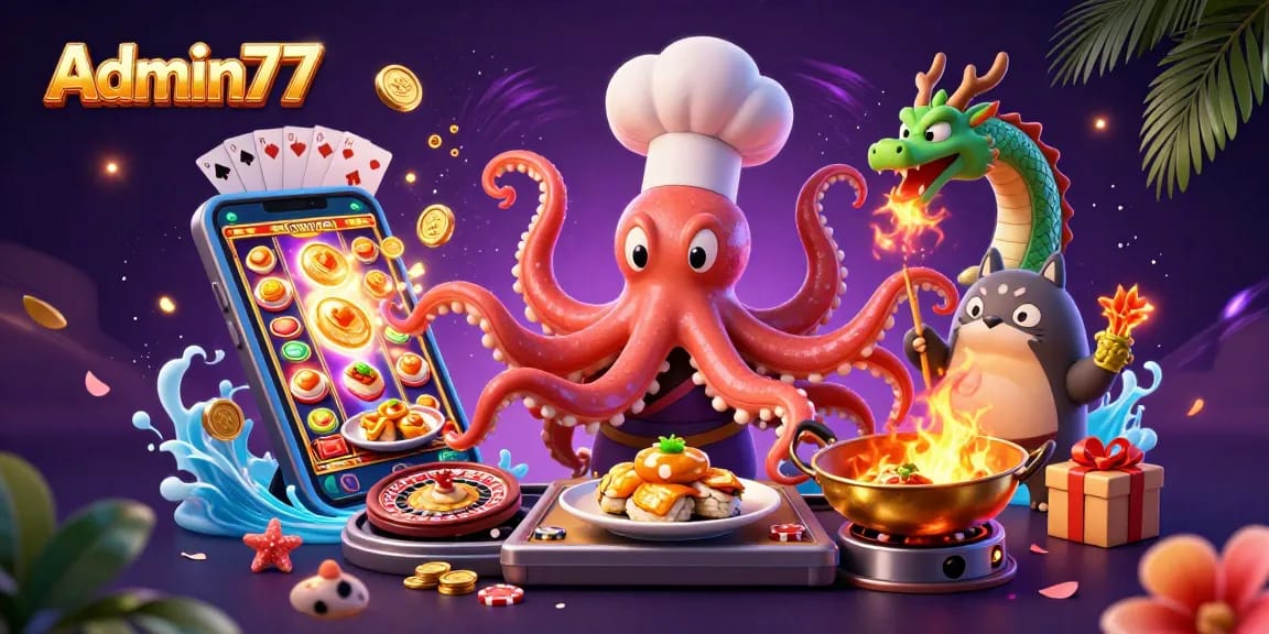 Engage in thrilling gameplay experiences with Admin77, featuring vibrant slot games and dynamic characters.