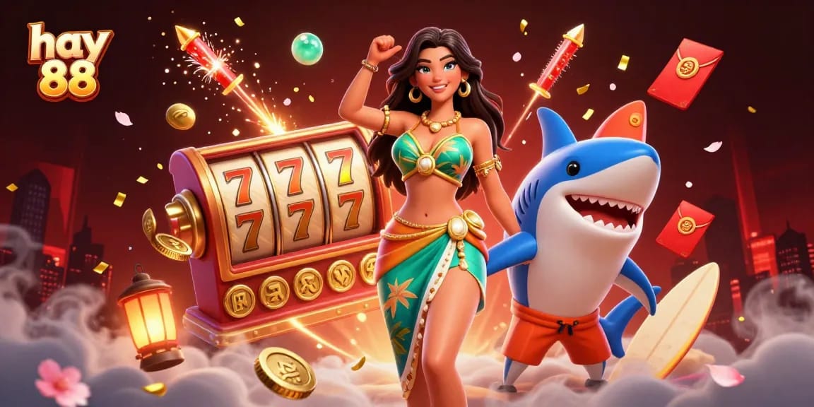 Experience thrilling wins at hay 88 with vibrant slot machines and fun gaming elements.