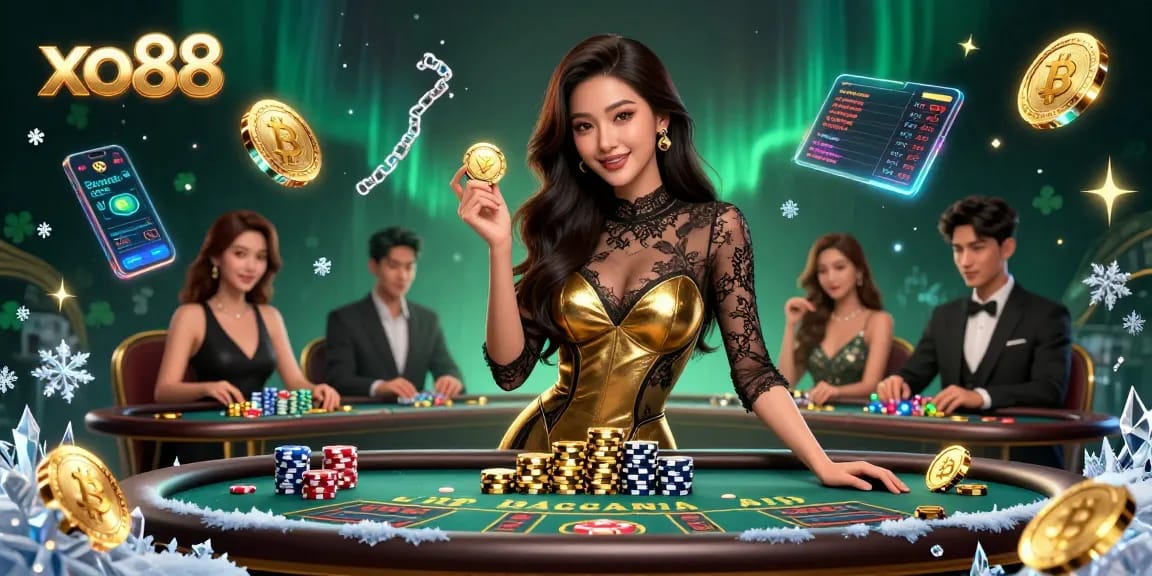 Win big at xo88 with stunning visuals of high-stakes baccarat and cryptocurrency rewards.
