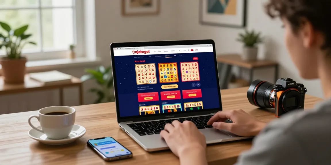 Pengguna rajatogel mengakses situs togel online dengan nyaman di kantor rumah.