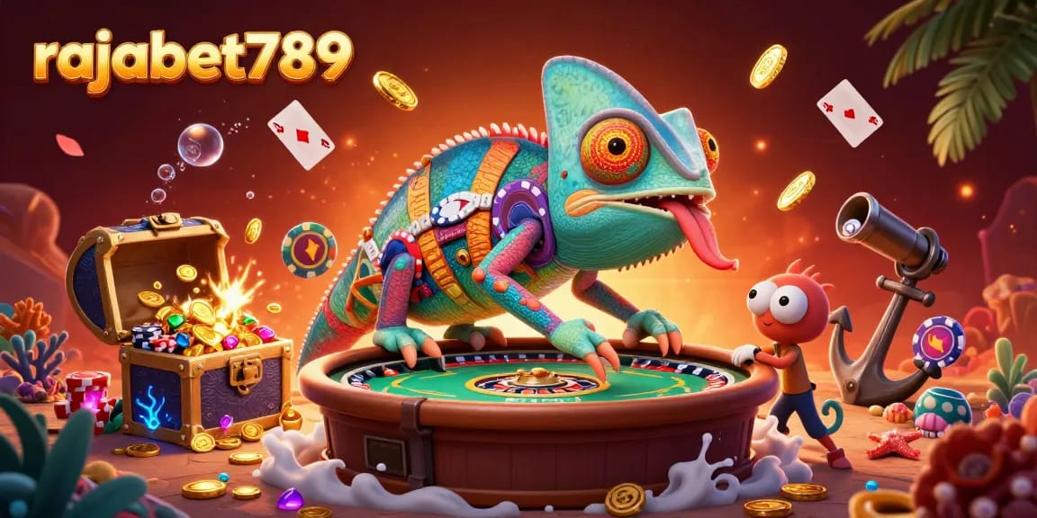 Rajabet789 menyajikan pemilik kasino chameleon 3D yang unik, menarik perhatian dengan elemen bermain yang berwarna-warni.