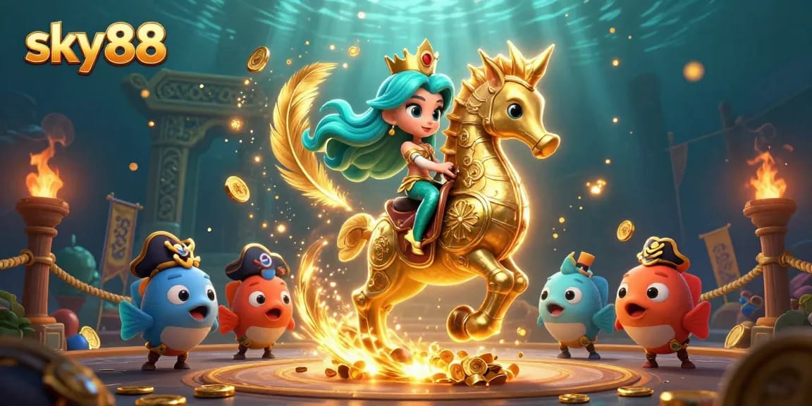 Experience excitement at sky88, where colorful characters thrive in a dynamic casino adventure.