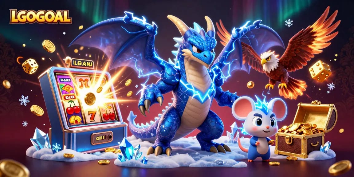 Experience the excitement of LGOGOAL with dynamic slot machines and electric dragon characters!