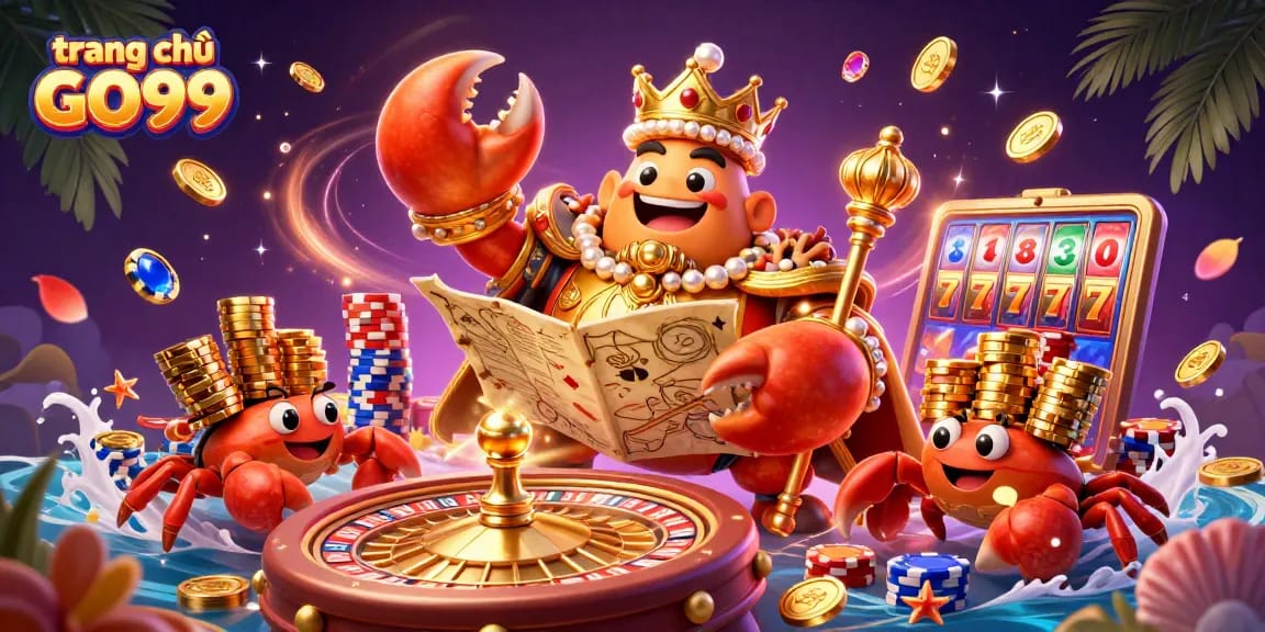 Engage with the vibrant world of trang chủ GO99 through this stunning 3D casino illustration.