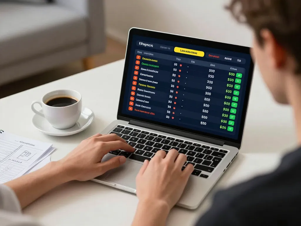 Momen taruhan online yang menarik di GGDEWA777, menampilkan odds langsung di laptop untuk permainan strategis.