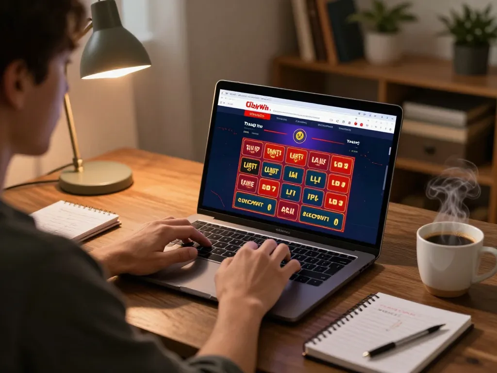 Engaging gameplay on Trang chủ Luckywin platform, showcasing online betting in a cozy home setup.