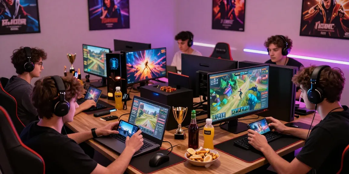 Diverse group of players enjoying KK55 online gaming in a vibrant, cozy environment