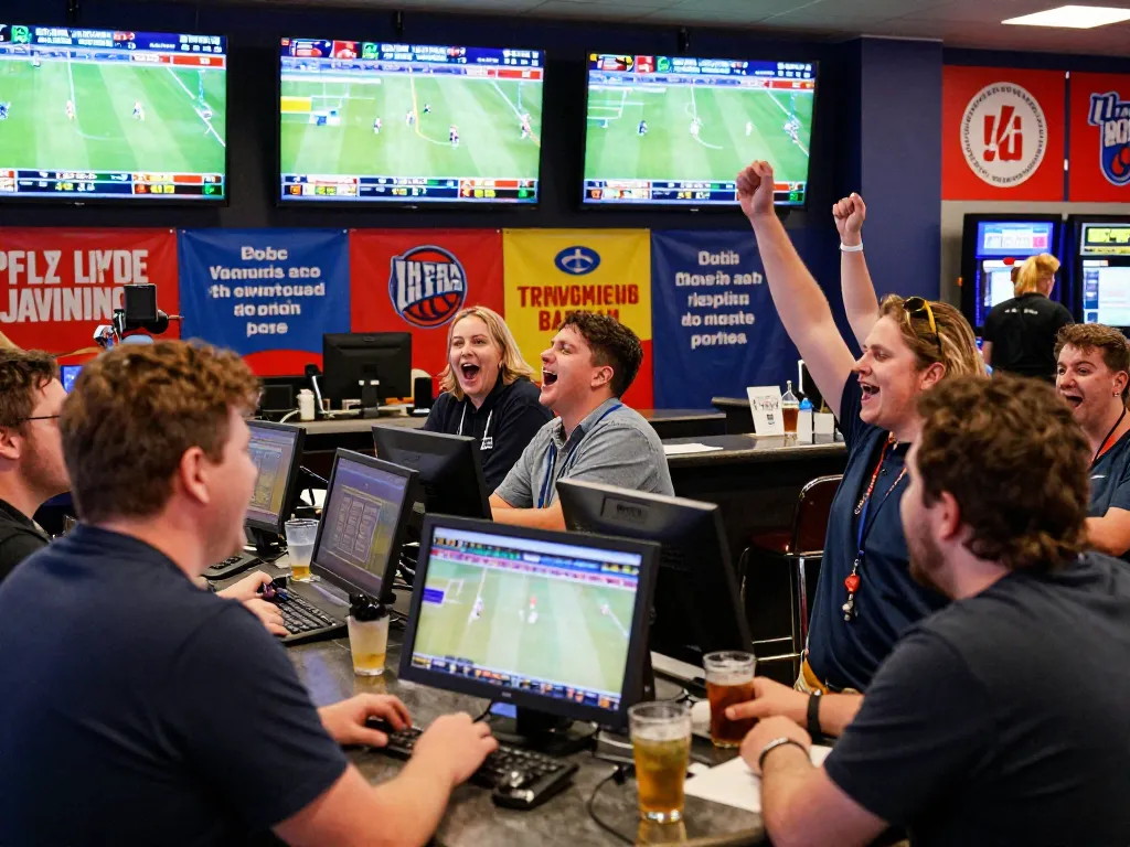 Kong 88 participants engaging in live sports betting during an exciting game.