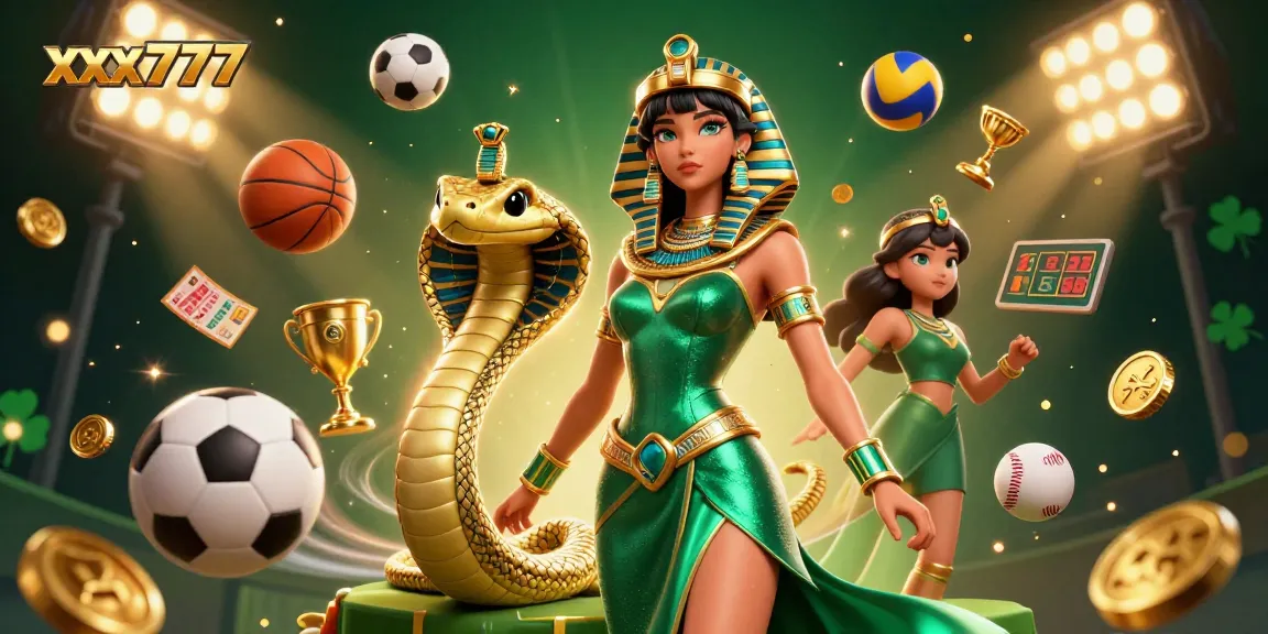 Experience the thrill of xxx777 online sports betting with dynamic 3D visuals and gold accents.