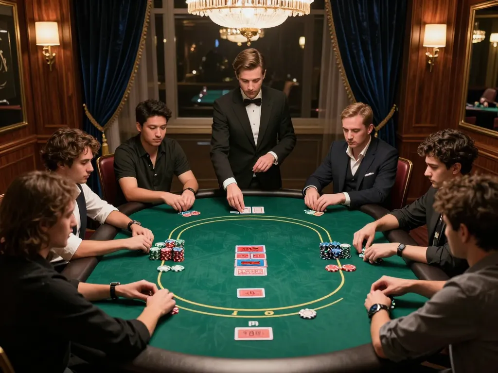 Players strategizing at a VIP poker table for LGOLUX 2026 championship event