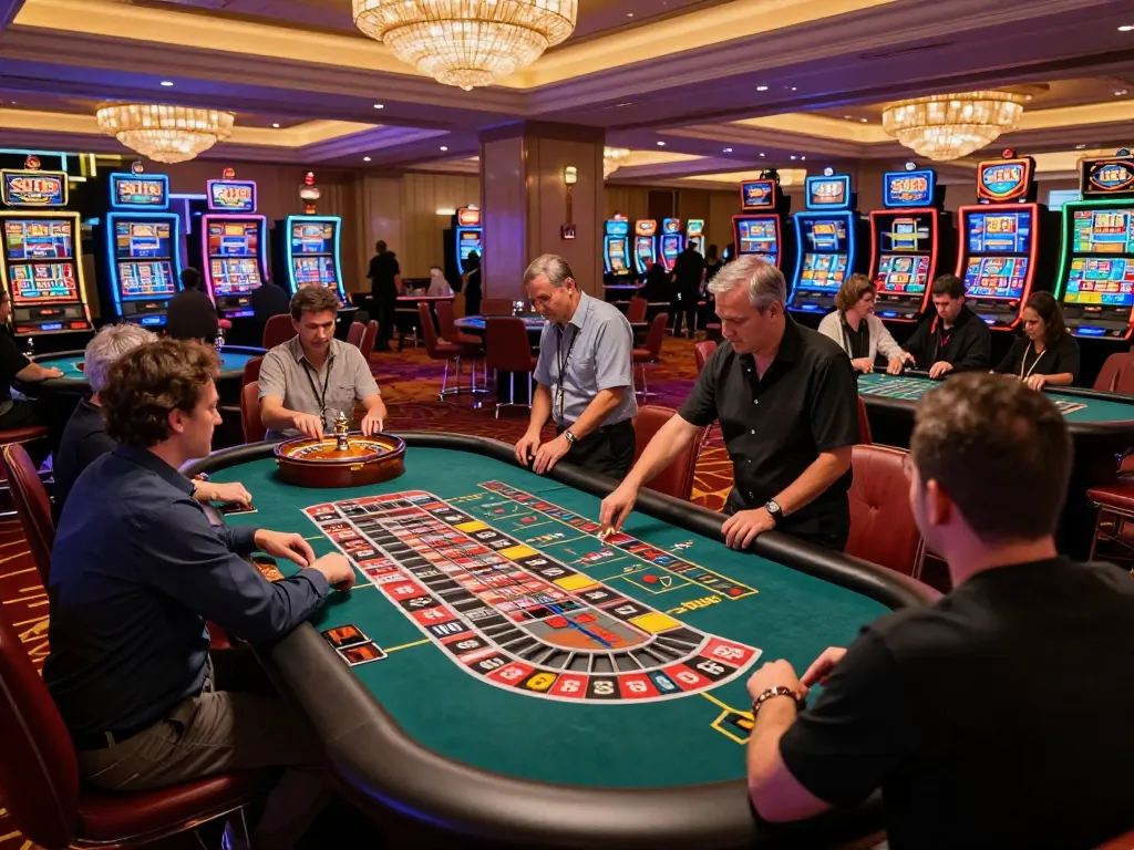 Players enjoying a thrilling roulette game at SC88 casino with vibrant atmosphere