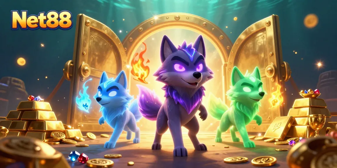 Engage with Net88's thrilling casino experience, featuring a treasure-filled adventure.