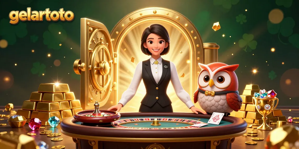 Experience the thrill of gelartoto with an elegant Asian dealer and exciting gaming elements.