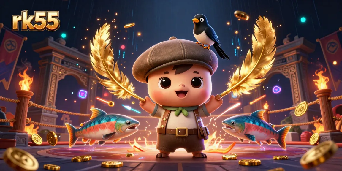 Experience the excitement of rk55 gaming with playful Nessie and dynamic casino elements.