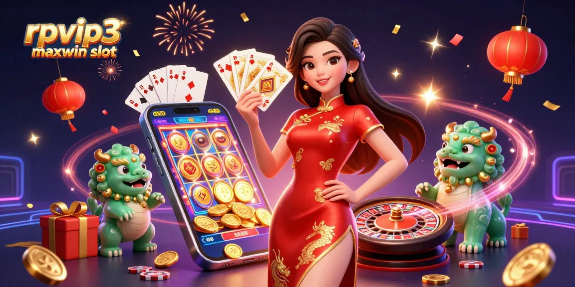 Win big with rpvip3 maxwin slot in this vibrant casino scene full of excitement.