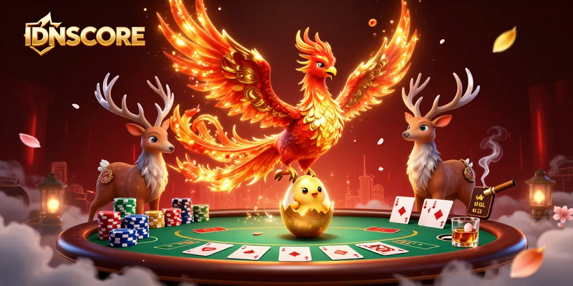 IDNSCORE offers exhilarating online gaming experiences with poker excitement and vibrant casino themes.