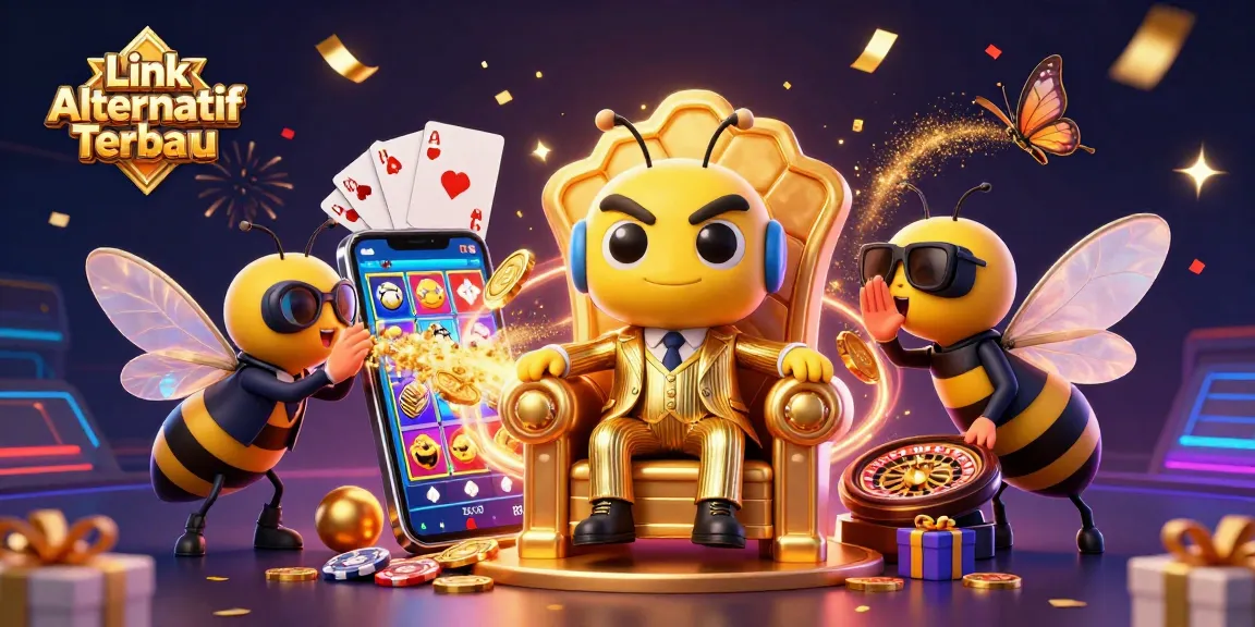 Engage in the excitement of gambling with the vibrant Link Alternatif Terbaru scene showcasing a buzzing casino atmosphere.