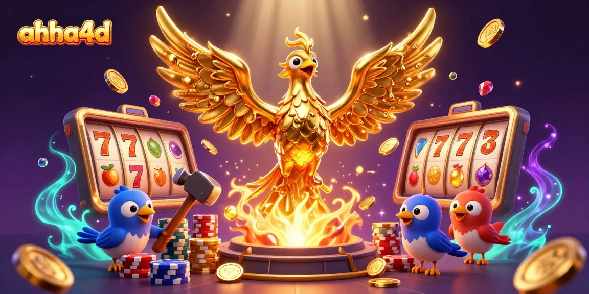Experience thrilling games with ahha4d as the golden phoenix symbolically ushers in lucky wins amidst vibrant casino action.