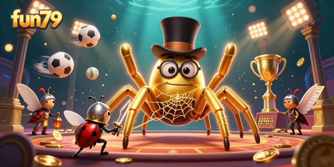 Experience fun79 with an epic 3D casino illustration, showcasing thrilling gameplay and vibrant energy.