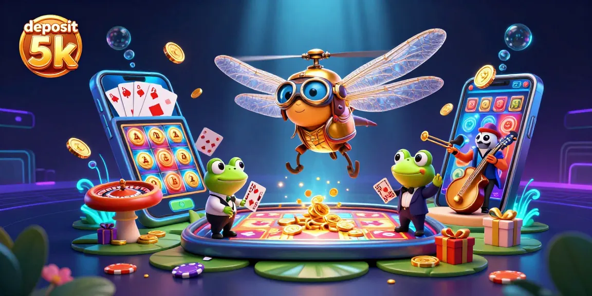 Experience deposit 5k action with colorful slot games and a lively casino scene