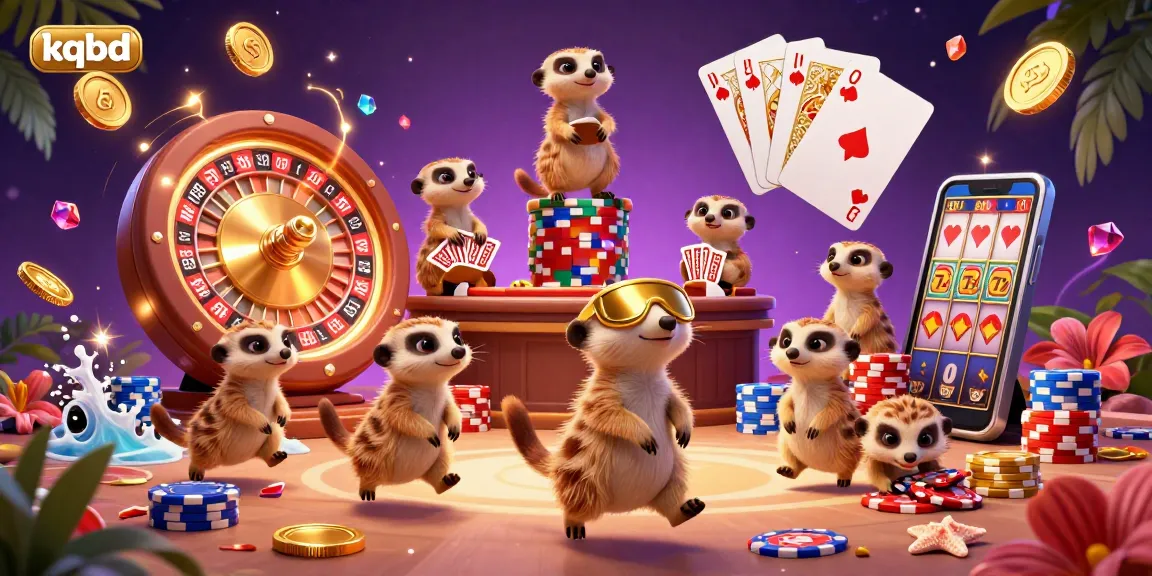 KQBD captures the action with meerkats running a casino, showcasing dynamic gambling excitement.
