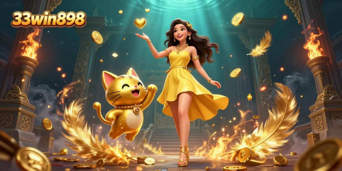 Engage with 33win898's vibrant Asian-themed casino scene filled with luck and excitement.
