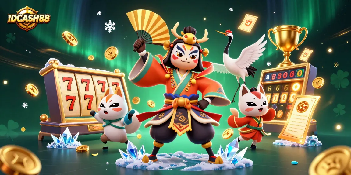 Spin and win at IDCASH88 with exciting game elements and vibrant illustrations.