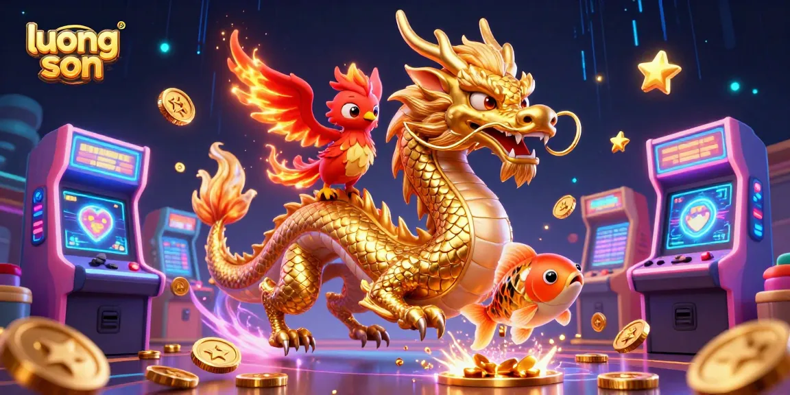 Experience thrilling gambling excitement with luong son in this dynamic digital casino illustration.