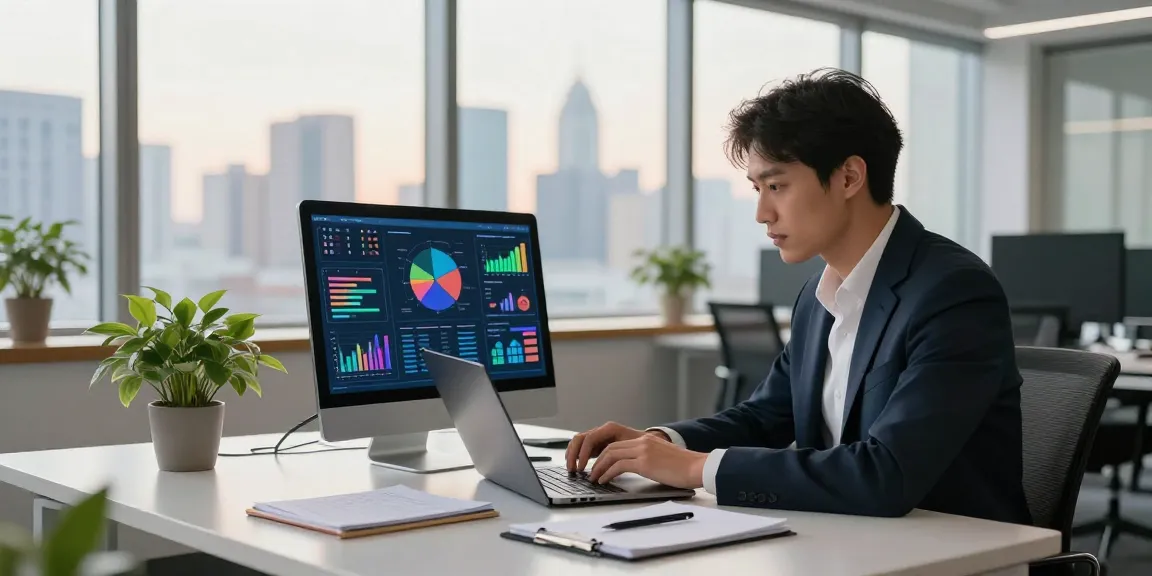 Professional bekerja di uangemas99 dalam suasana kantor modern